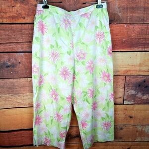 ALFREDO Dunner floral high rise light pants